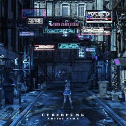 Cyberpunk Cover Art / this artwork best offering for your any music genres also you can add customize logo, text and more... digital files.