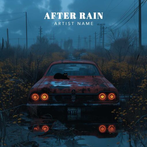 AFTER RAIN The text on the Cover Art is just a placeholder, your title and logo will be added to the design after purchase. You will also get the Cover Art image without the logo and text which you can use for other promotional content. This Cover Art size is 3000 x 3000 px, 300 dpi, JPG/PNG, and can be used on all major music distribution websites.