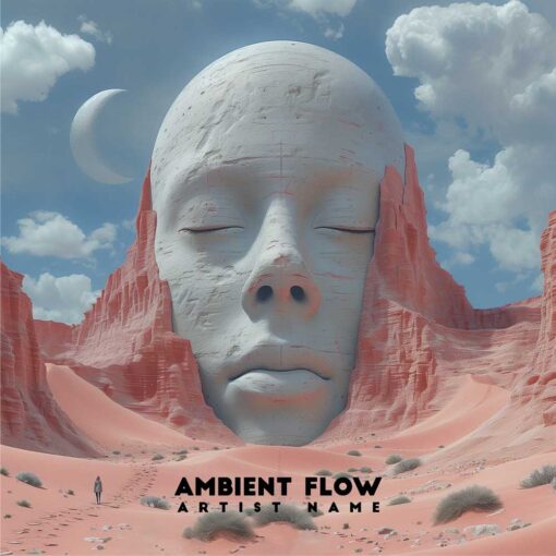 Ambient Flow Album Cover - Artistic and Surreal Design for Ambient and Chillwave Artists