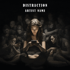 Distraction Premade Music Cover Artwork ready for immediate use, whether it's for your single track or full album - Exclusive design.