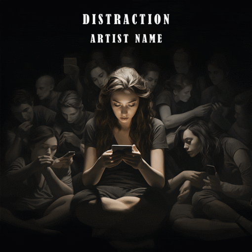 Distraction Premade Music Cover Artwork ready for immediate use, whether it's for your single track or full album - Exclusive design.