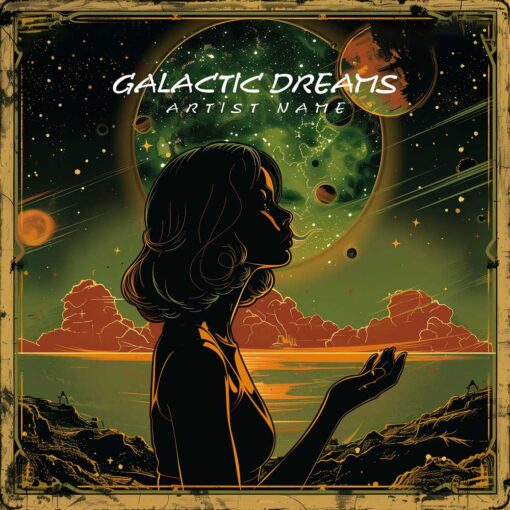 Galactic Dreams The text on the Cover Art is just a placeholder, your title and logo will be added to the design after purchase. If you have a different font you want to use, please attach it. You will also get the Cover Art image without the logo and text which you can use for other promotional contents. This Cover Art size is 3000 x 3000 px, 300dpi, JPG/PNG and can be used on all major music distribution websites.