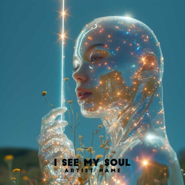 I See My Soul Album Cover - Futuristic and Customizable Design for Artists