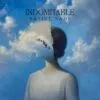 Indomitable - Dream Pop Inspirational Album Cover - An uplifting music album cover featuring a figure with half their head dissolving into clouds and birds against a vibrant blue sky.