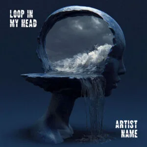 surreal ocean mind album cover art - Loop In My Head cinematic design for indie and post-rock artists