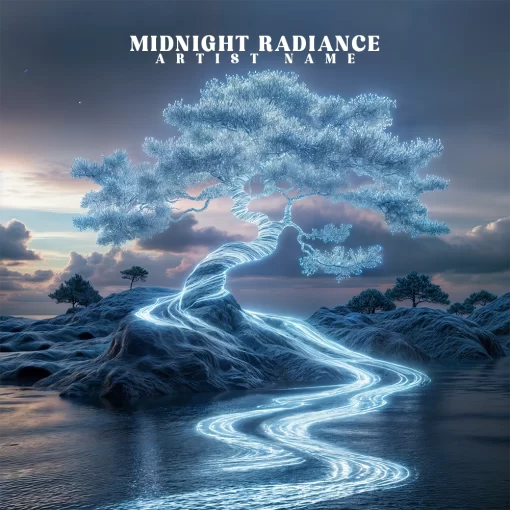 Midnight Radiance The text on the Cover Art is just a placeholder, your title and logo will be added to the design after purchase. You will also get the Cover Art image without the logo and text which you can use for other promotional contents. This Cover Art size is 3000 x 3000 px, 300dpi, JPG/PNG and can be used on all major music distribution websites Design By Diyaco3dart