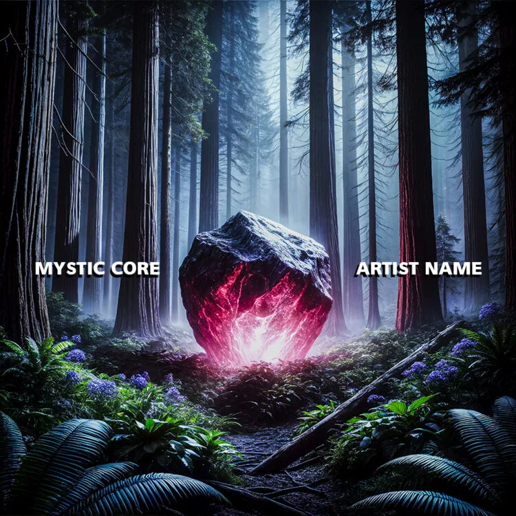 Mystic Core Album Cover - Surreal and Customizable Design for Artists