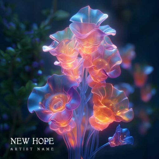 NEW HOPE NEW HOPE The text on the Cover Art is just a placeholder, your title and logo will be added to the design after purchase. You will also get the Cover Art image without the logo and text which you can use for other promotional content. This Cover Art size is 3000 x 3000 px, 300 dpi, JPG/PNG, and can be used on all major music distribution websites.