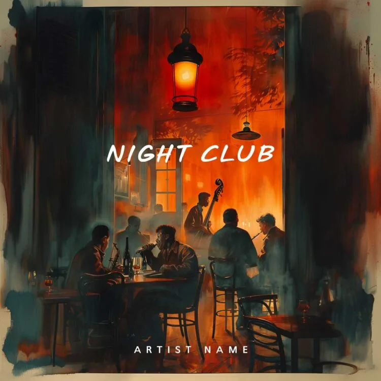 Night Club Album Cover - Vibrant and Customizable Design for Electronic and Dance Artists