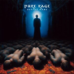 pure rage cover art - dark heavy metal album design