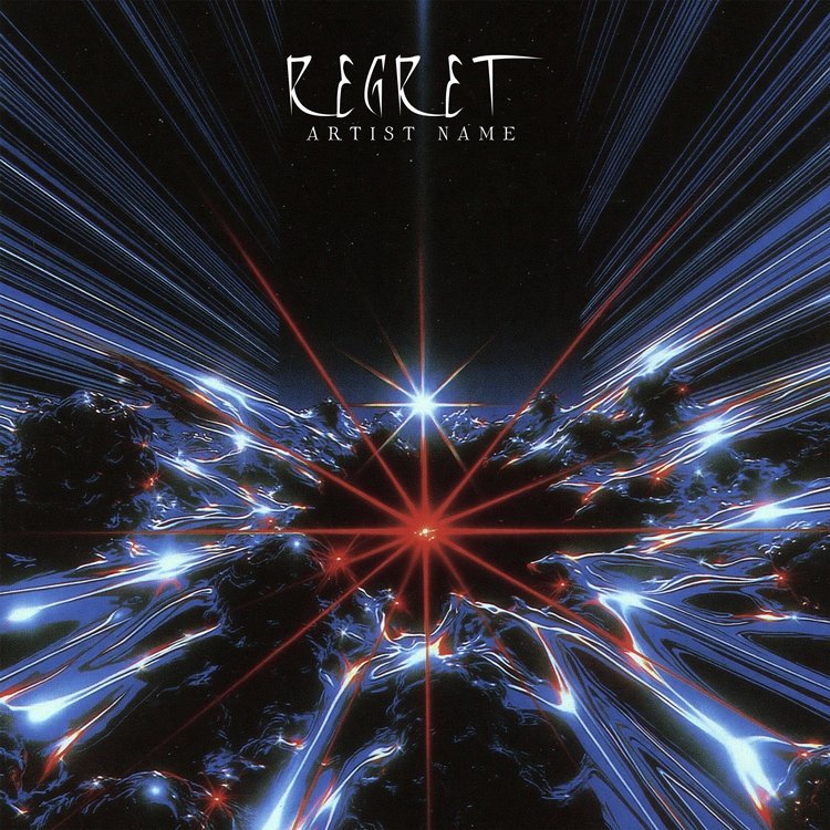 Regret vRegret Buy Album Cover Art Regret Buy Album Cover Art - electronic ambient album cover design
