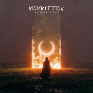 Rewritten heavy metal album cover art – dark cinematic design for metal bands