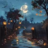 This Artwork Best Halloween Cover - Hauntingly Beautiful and Customizable Design for Artists