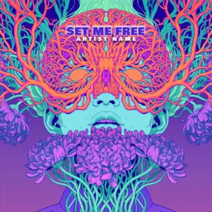 Set Me Free cover art - vibrant psychedelic album design