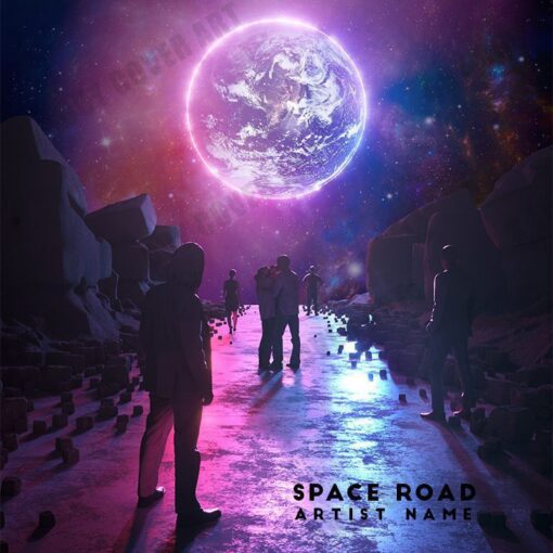 Space Road The text on the Cover Art is just a placeholder, your title and logo will be added to the design after purchase. You will also get the Cover Art image without the logo and text which you can use for other promotional contents. This Cover Art size is 3000 x 3000 px, 300dpi, JPG/PNG and can be used on all major music distribution websites