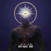Spare Me dark spiritual album cover art with cosmic third eye, crystal spikes, and sacred golden halo