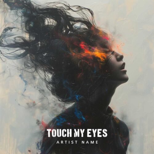 Touch My Eyes Album Cover - Abstract and Customizable Design for Artists