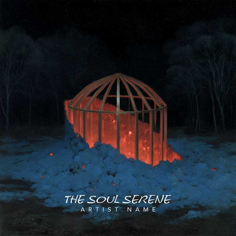 Buy Cover Art album cover Glowing structure amidst dark landscape.
