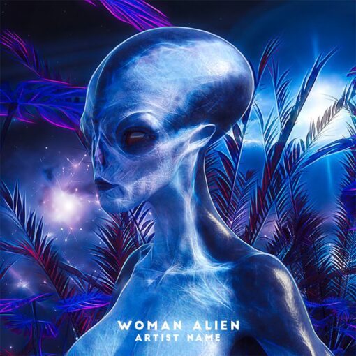 Woman Alien The text on the Cover Art is just a placeholder, your title and logo will be added to the design after purchase. You will also get the Cover Art image without the logo and text which you can use for other promotional contents. This Cover Art size is 3000 x 3000 px, 300dpi, JPG/PNG and can be used on all major music distribution websites