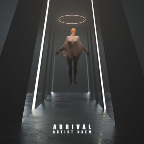 Arrival - A futuristic and atmospheric premade album cover for ambient, electronic, and experimental music.