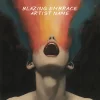 Blazing Embrace - A vibrant album cover featuring a surreal explosion of fiery colors from a human figure.