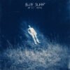 A dreamy Blue Sleep music cover art featuring a serene blue figure floating or resting in a calm, ethereal watery landscape.