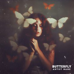 butterfly Premade Music Cover Artwork ready for immediate use, whether it's for your single track or full album - Exclusive design.