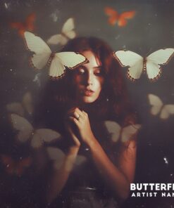 butterfly Premade Music Cover Artwork ready for immediate use, whether it's for your single track or full album - Exclusive design.