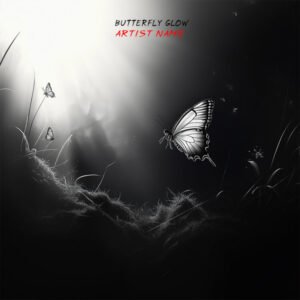 Butterfly Glow Album Cover featuring a luminous butterfly under radiant light.