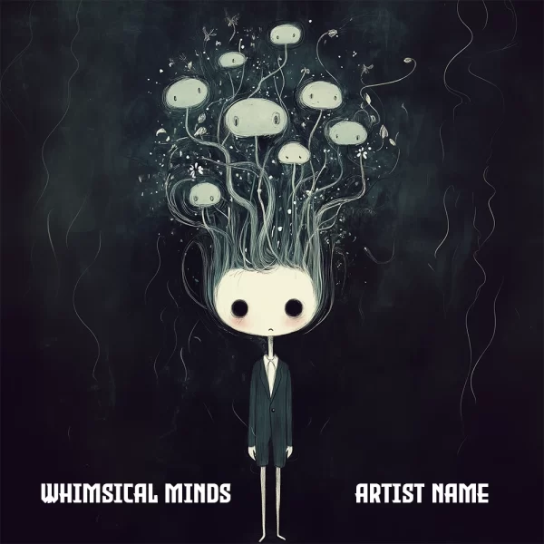 Whimsical Minds Spotify Canvas design, a surreal animated video in 1080x1920 resolution. Perfect for Spotify, TikTok, and Instagram Stories with an optional matching Album Cover Art.