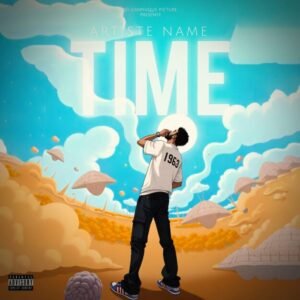 animated hip hop album cover art – Time dreamy illustrated design for hip hop and R&B artists