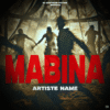 dark jungle silhouette album cover art – Mabina cinematic atmospheric design for world music and Afrobeats artists