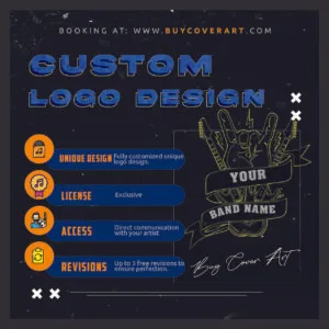 Custom Logo Design service with exclusive license for bands and music artists