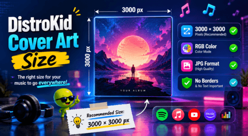 DistroKid cover art size guide