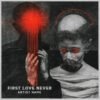 dark collage red orb album cover art - First Love Never gothic surreal design for dark and metal artists