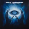 A mystical Portal to Awareness album cover art featuring hands cradling a glowing blue eye, surrounded by ethereal energy.