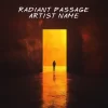 Radiant Passage - Pre-Made Cover Art featuring a glowing doorway and a solitary figure.