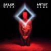 red faceless figure flowers album cover art - Sailor Mood dark cinematic concept design for gothic and alternative artists