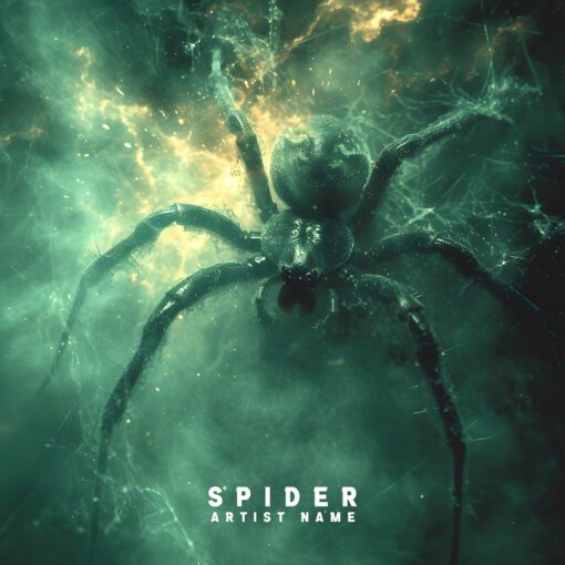 spider Spider Premade Cover Art Please take note that the text displayed on the Cover Art is temporary and serves as a placeholder. After completing your purchase, your unique title and logo will seamlessly integrate into the design. Additionally, you will receive the album Cover image devoid of the logo and text. This version can be employed for various promotional materials beyond the primary design. The dimensions of this music Cover Art are 3000 x 3000 pixels, featuring a resolution of 300dpi. It’s available in both JPG and PNG formats, ensuring compatibility with all major music distribution websites. Designed by Diyaco Paymazd