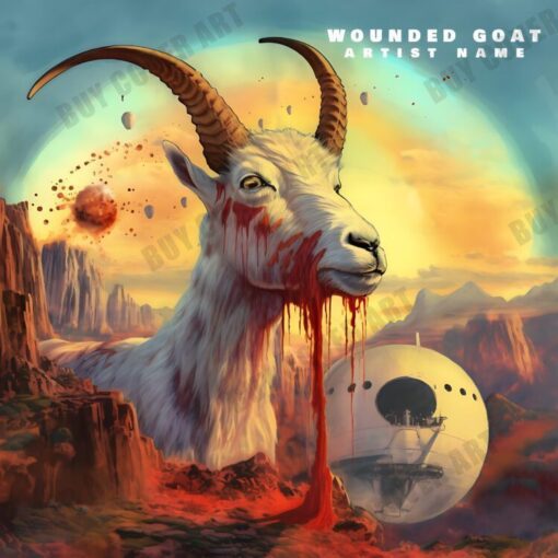 wounded goat The text on the Cover Art is just a placeholder, your title and logo will be added to the design after purchase. If you have a different font you want to use, please attach it. You will also get the Cover Art image without the logo and text which you can use for other promotional contents. This Cover Art size is 3000 x 3000 px, 300dpi, JPG/PNG and can be used on all major music distribution websites.